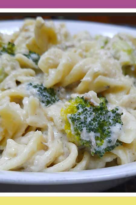 CREAMY MACKEREL OR TUNA PASTA