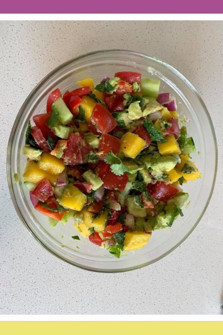 MANGO AND AVOCADO SALSA