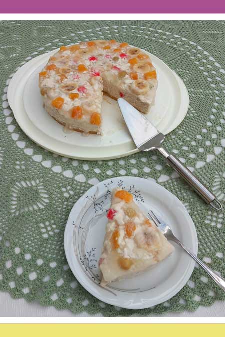 NO-BAKE FRUIT COCKTAIL CAKE