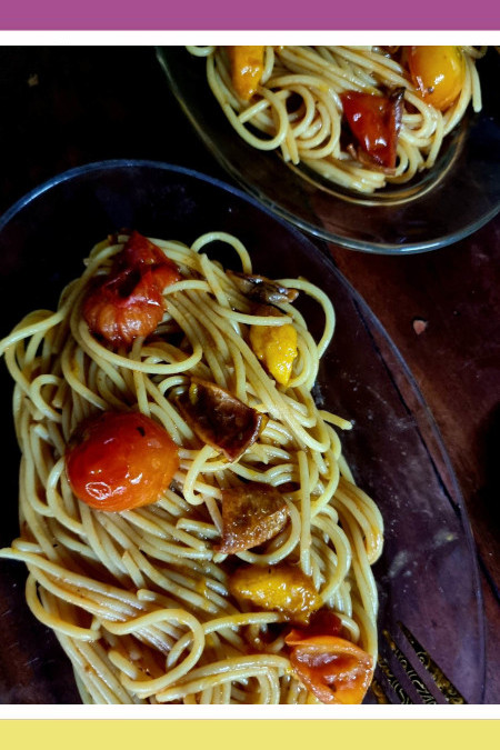 DAING NA PUSIT PASTA WITH MANGO