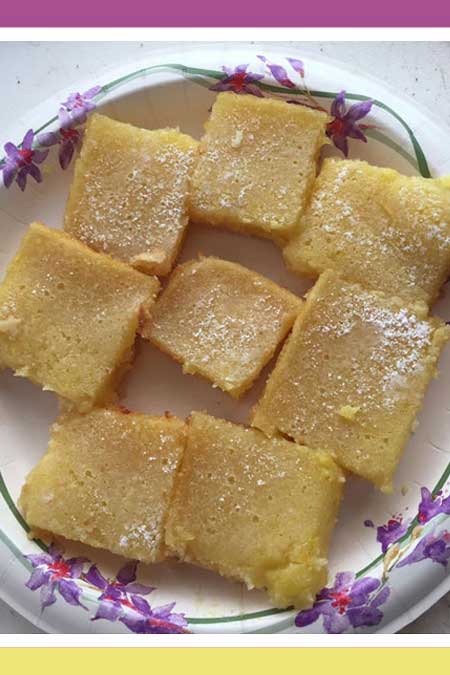 NIKKI’S  DELECTABLE LEMON SQUARES