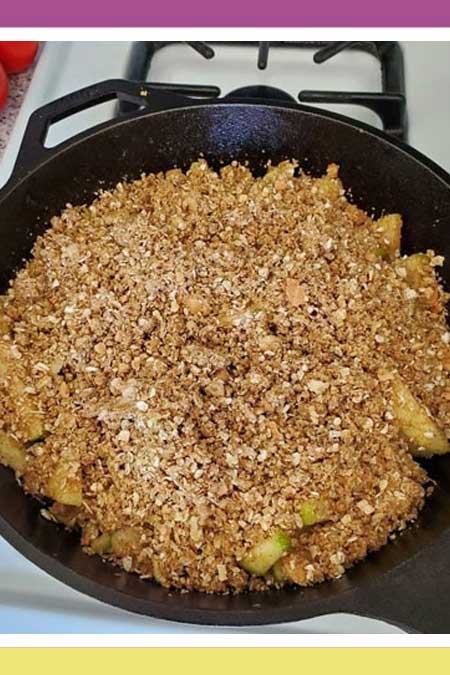 APPLE CRISP PIE IN A SKILLET