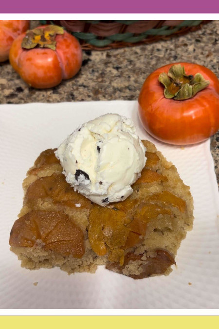 SUE’S PERSIMMON COBBLER CAKE