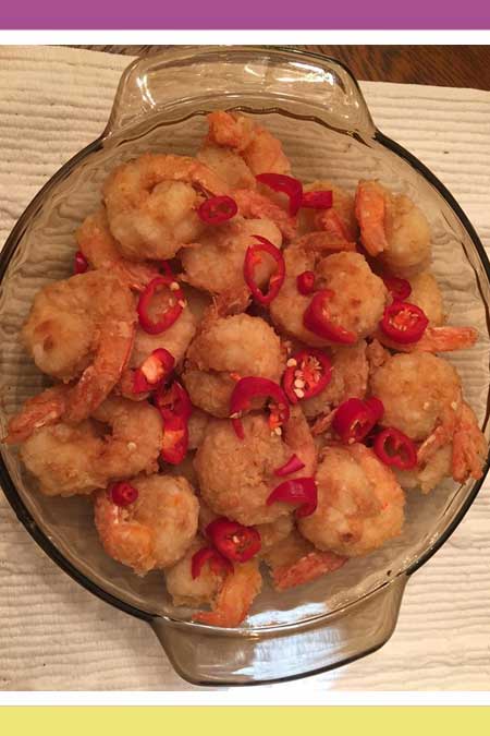 THAI CRISPY GARLIC PRAWNS